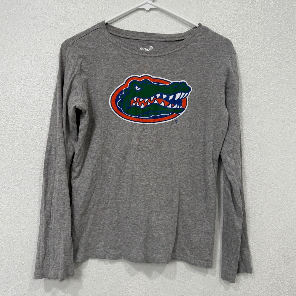 Kids GEN2 Grey Long Sleeve Shirt Florida Gators Alligator Graphic‎ Tee XL18 20